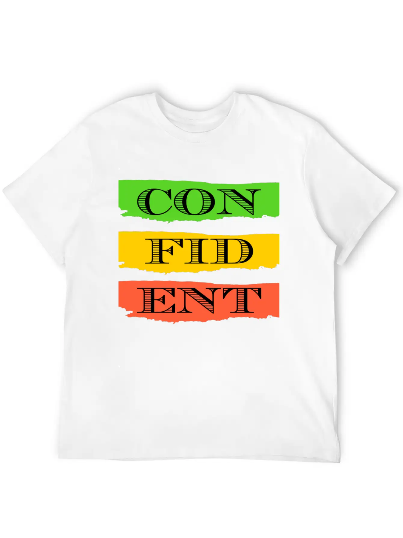 Confident Unisex Short Sleeve Soft Cotton T-Shirt – Casual Everyday Wear