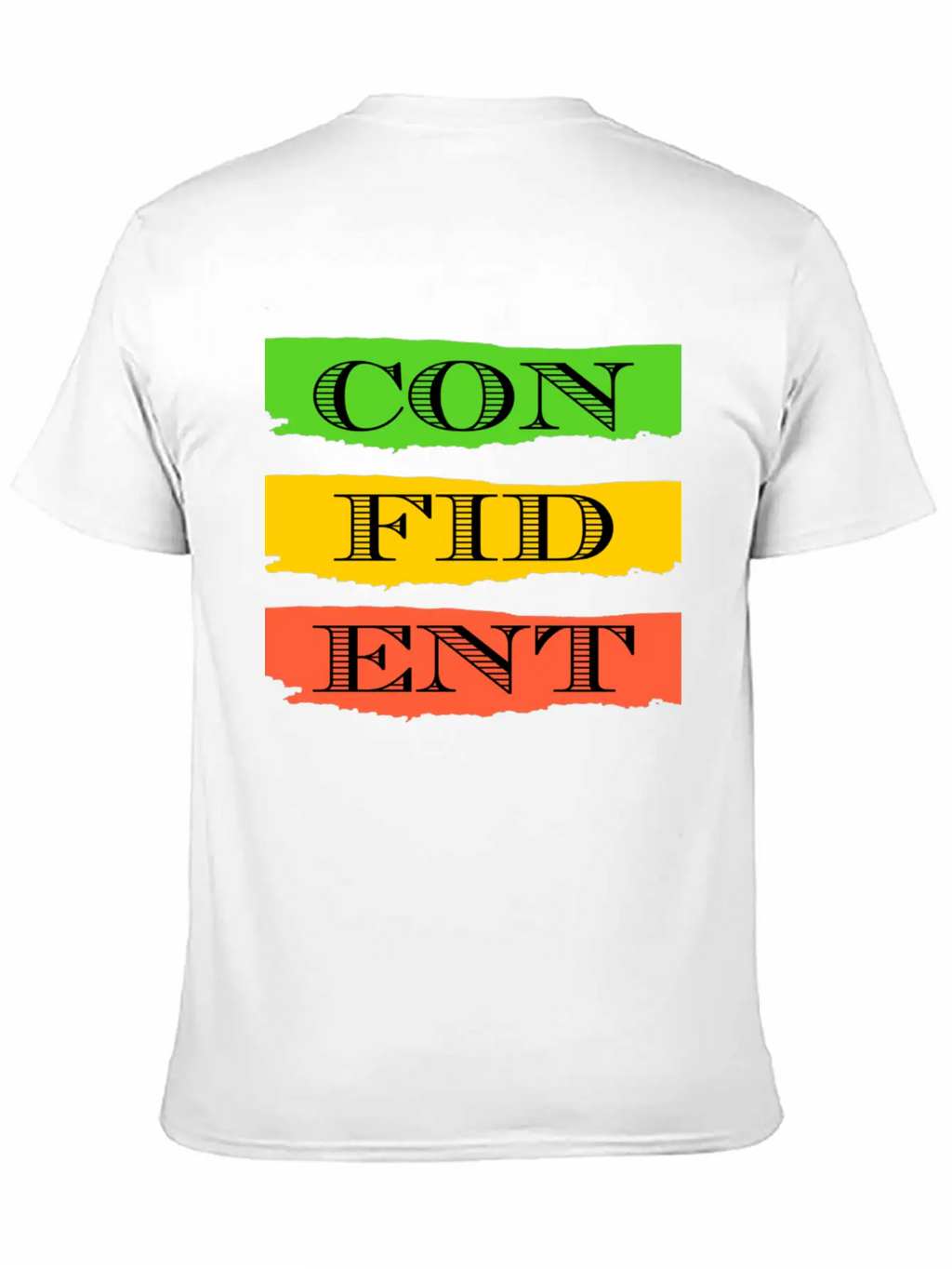 Confident Unisex Short Sleeve Soft Cotton T-Shirt – Casual Everyday Wear