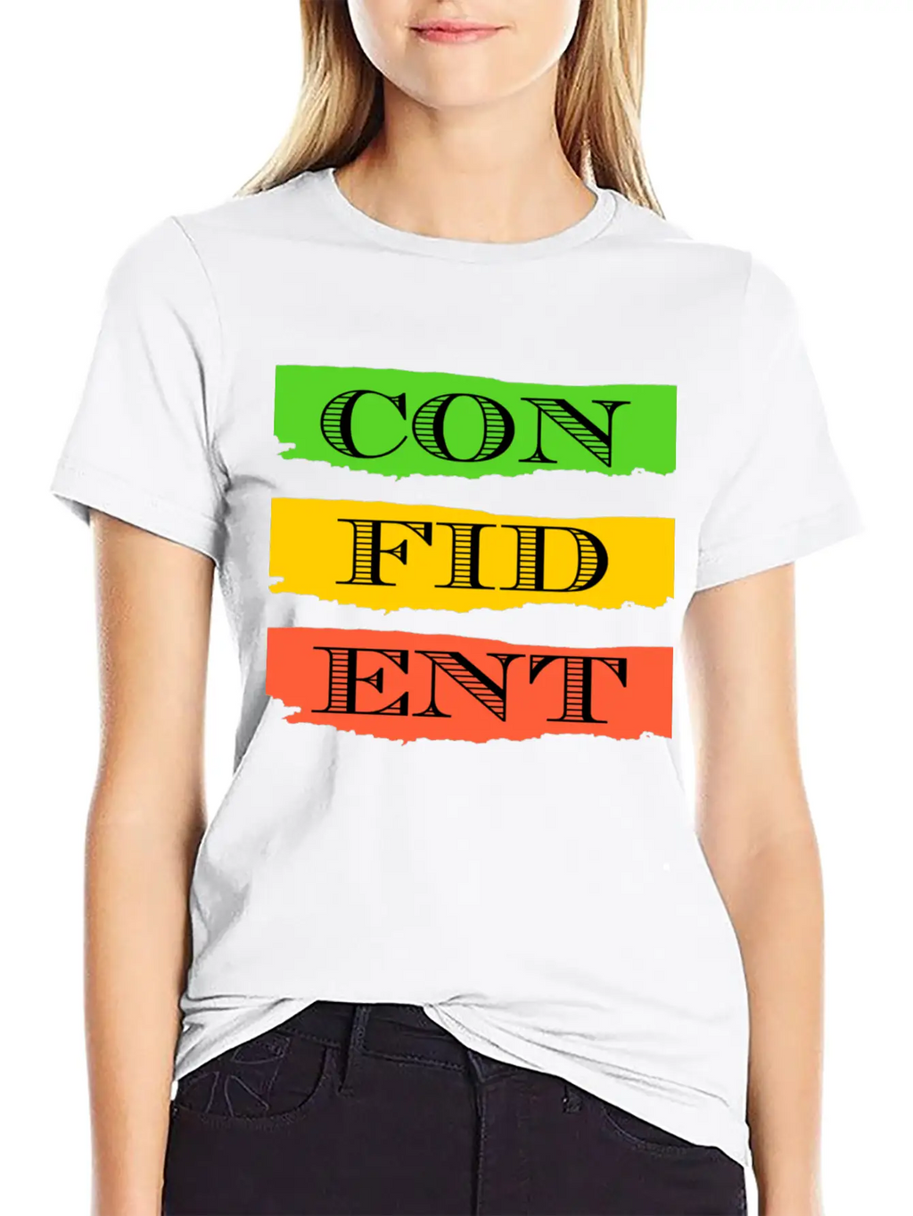 Confident Unisex Short Sleeve Soft Cotton T-Shirt – Casual Everyday Wear