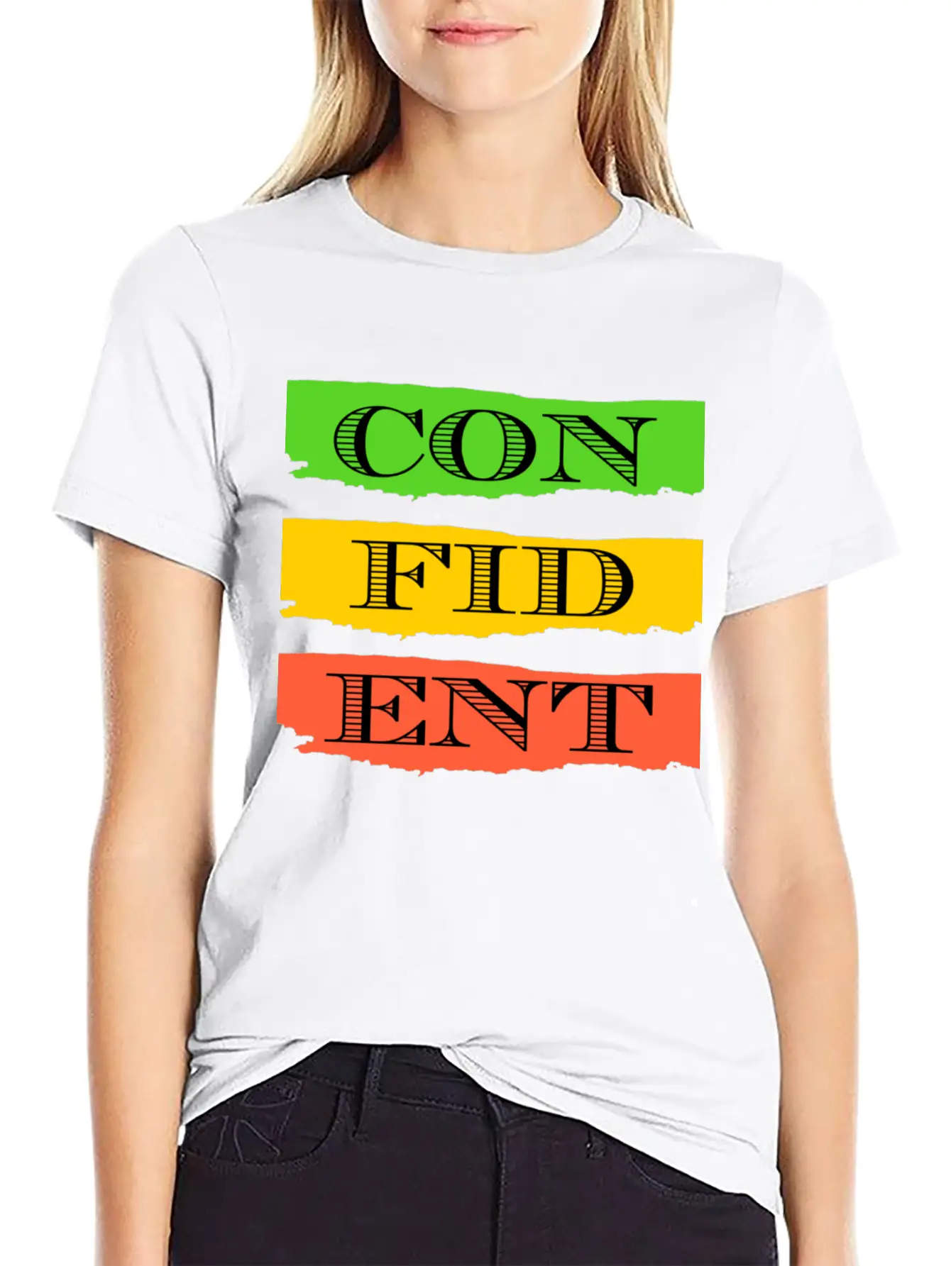 Confident Unisex Short Sleeve Soft Cotton T-Shirt – Casual Everyday Wear