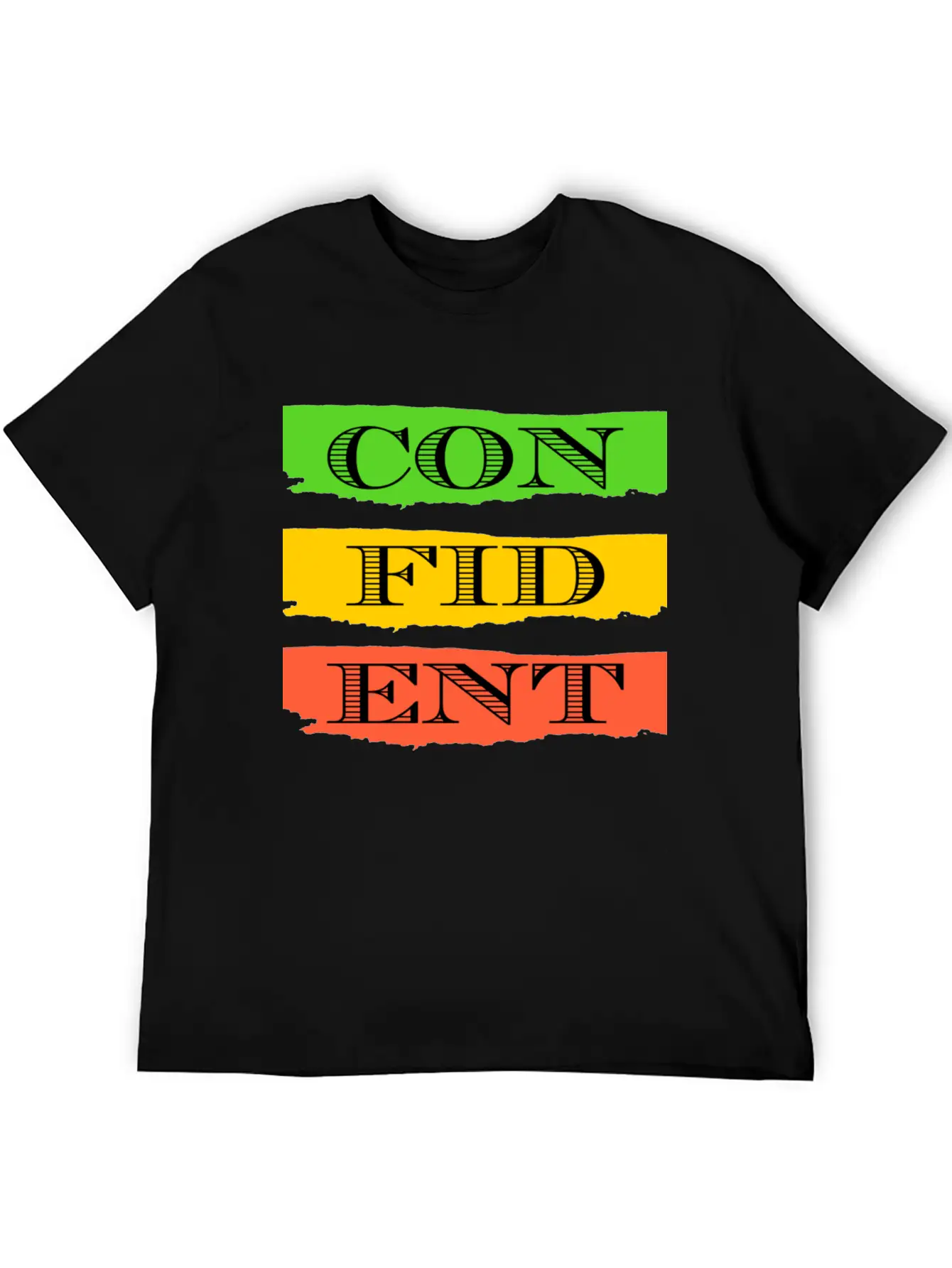 Confident Unisex Short Sleeve Soft Cotton T-Shirt – Casual Everyday Wear