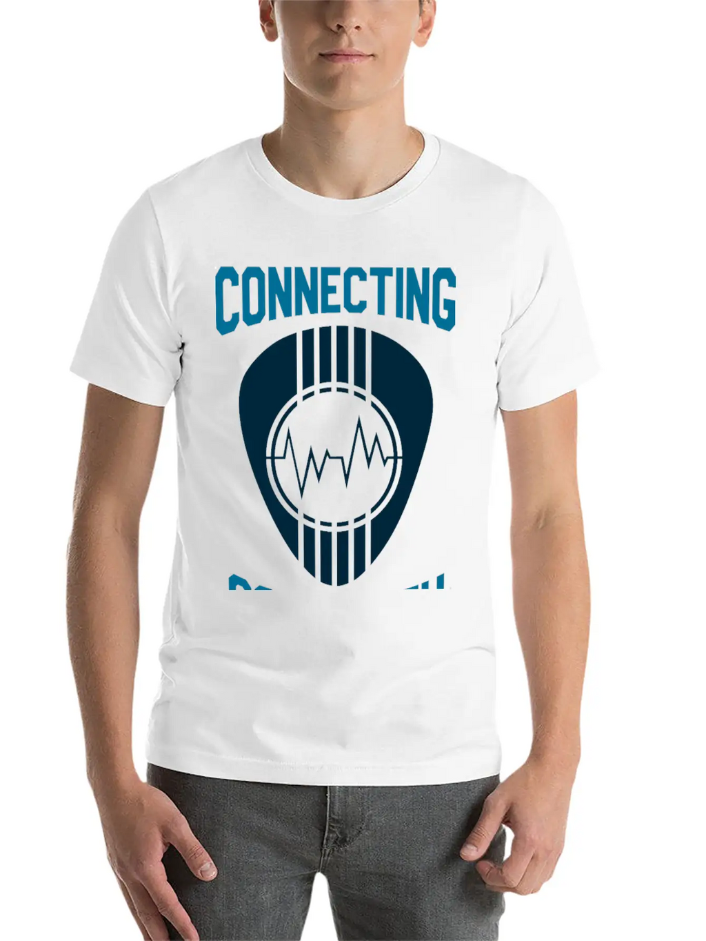 Connecting Soul With Music Music Quote Unisex Casual T-Shirt – Clean Design For Daily Comfort