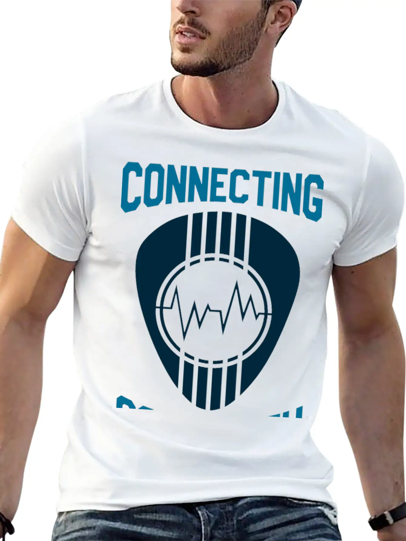 Connecting Soul With Music Music Quote Unisex Casual T-Shirt – Clean Design For Daily Comfort