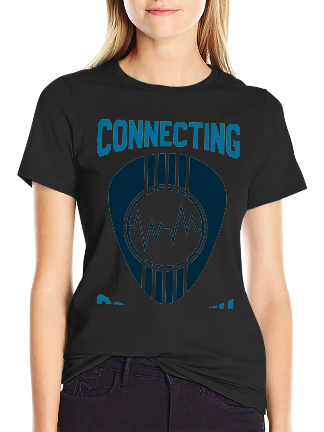 Connecting Soul With Music Music Quote Unisex Casual T-Shirt – Clean Design For Daily Comfort
