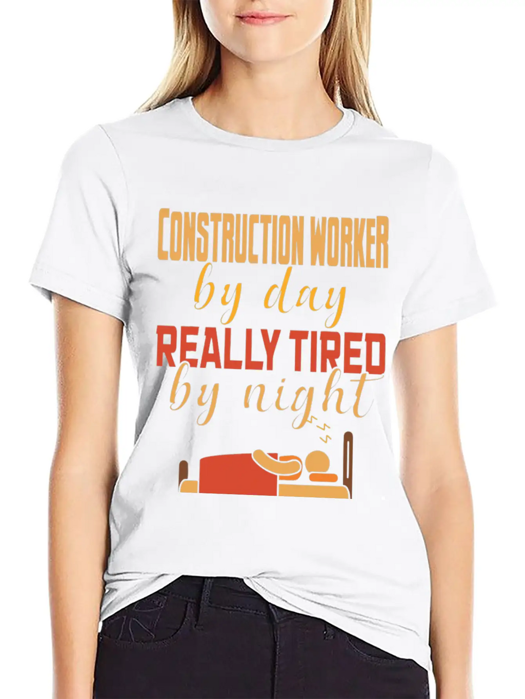 Construction Worker By Day Really Tired By Night Unisex Casual T-Shirt – Clean Design For Daily Comfort