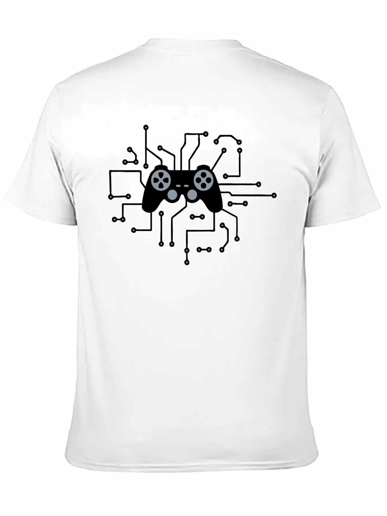 Controller Gamble Gamer Playing Fun Console Circui Unisex Casual T-Shirt – Clean Design For Daily Comfort