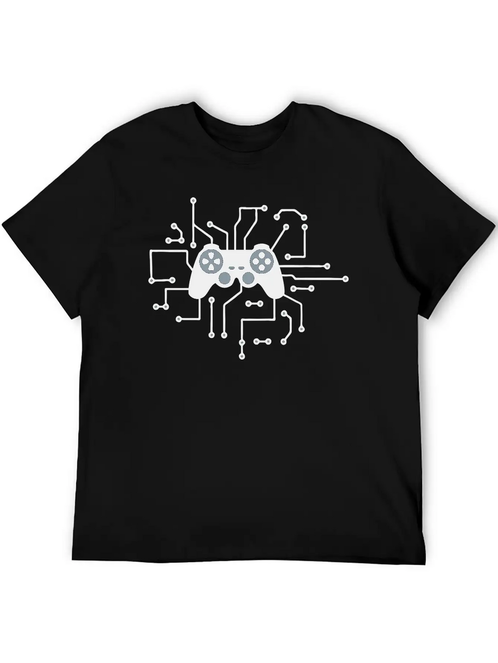 Controller Gamble Gamer Playing Fun Console Circui Unisex Casual T-Shirt – Clean Design For Daily Comfort