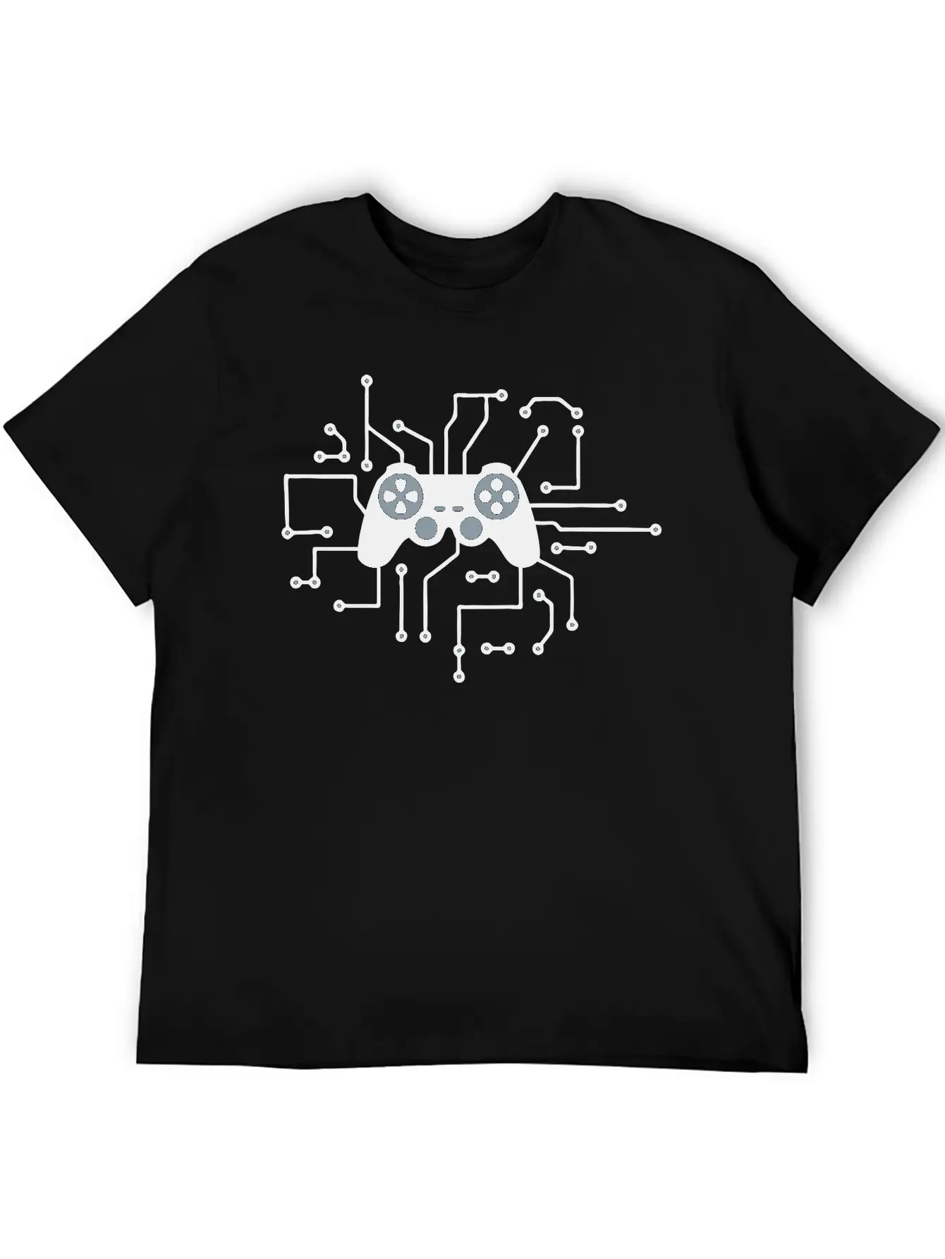 Controller Gamble Gamer Playing Fun Console Circui Unisex Casual T-Shirt – Clean Design For Daily Comfort