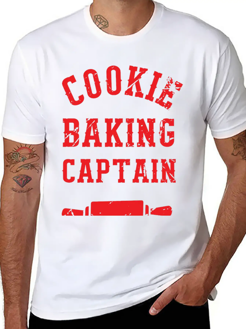 Cookie Baking Captain Essential Cotton Tee For Daily Outfits – Unisex Style