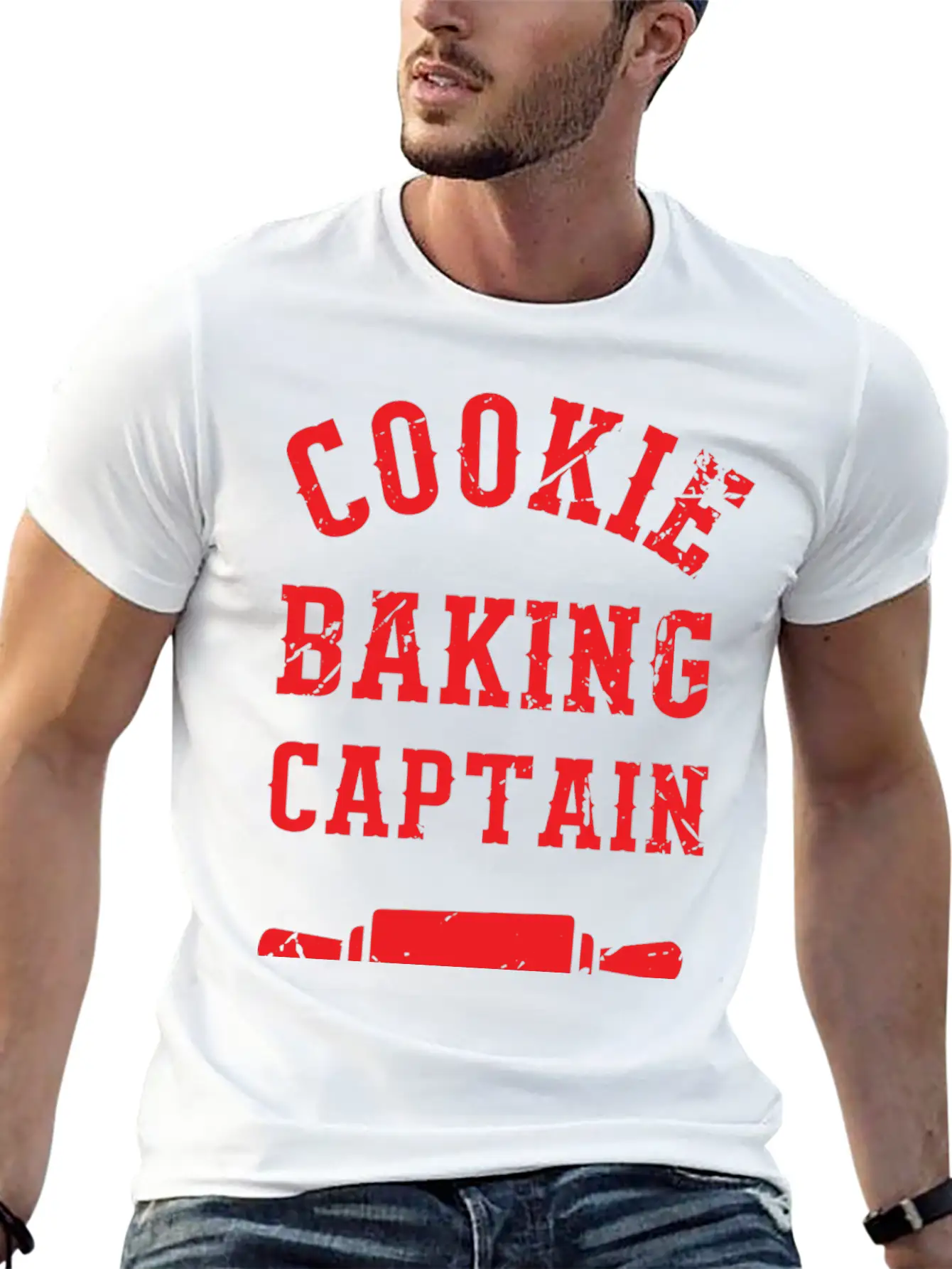 Cookie Baking Captain Essential Cotton Tee For Daily Outfits – Unisex Style