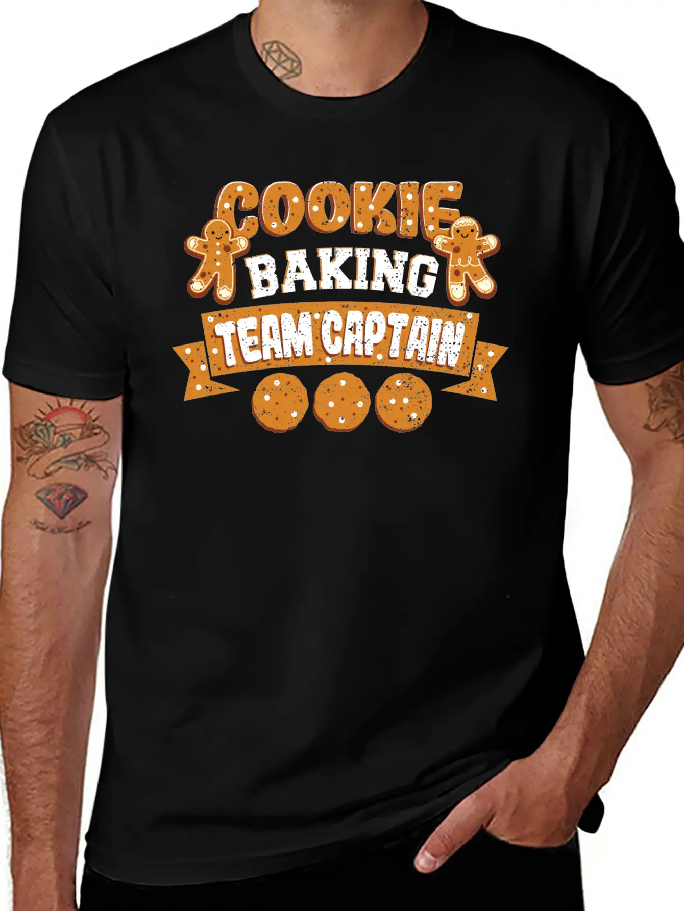 Cookie Baking Team Captain - Baking Unisex Casual T-Shirt – Clean Design For Daily Comfort