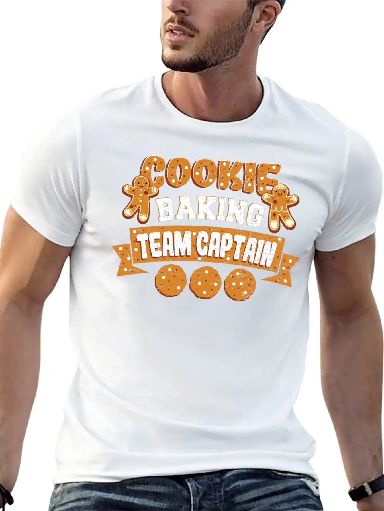 Cookie Baking Team Captain - Baking Unisex Casual T-Shirt – Clean Design For Daily Comfort