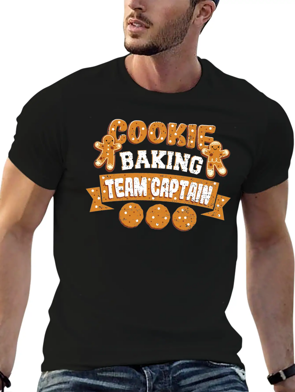 Cookie Baking Team Captain - Baking Unisex Casual T-Shirt – Clean Design For Daily Comfort