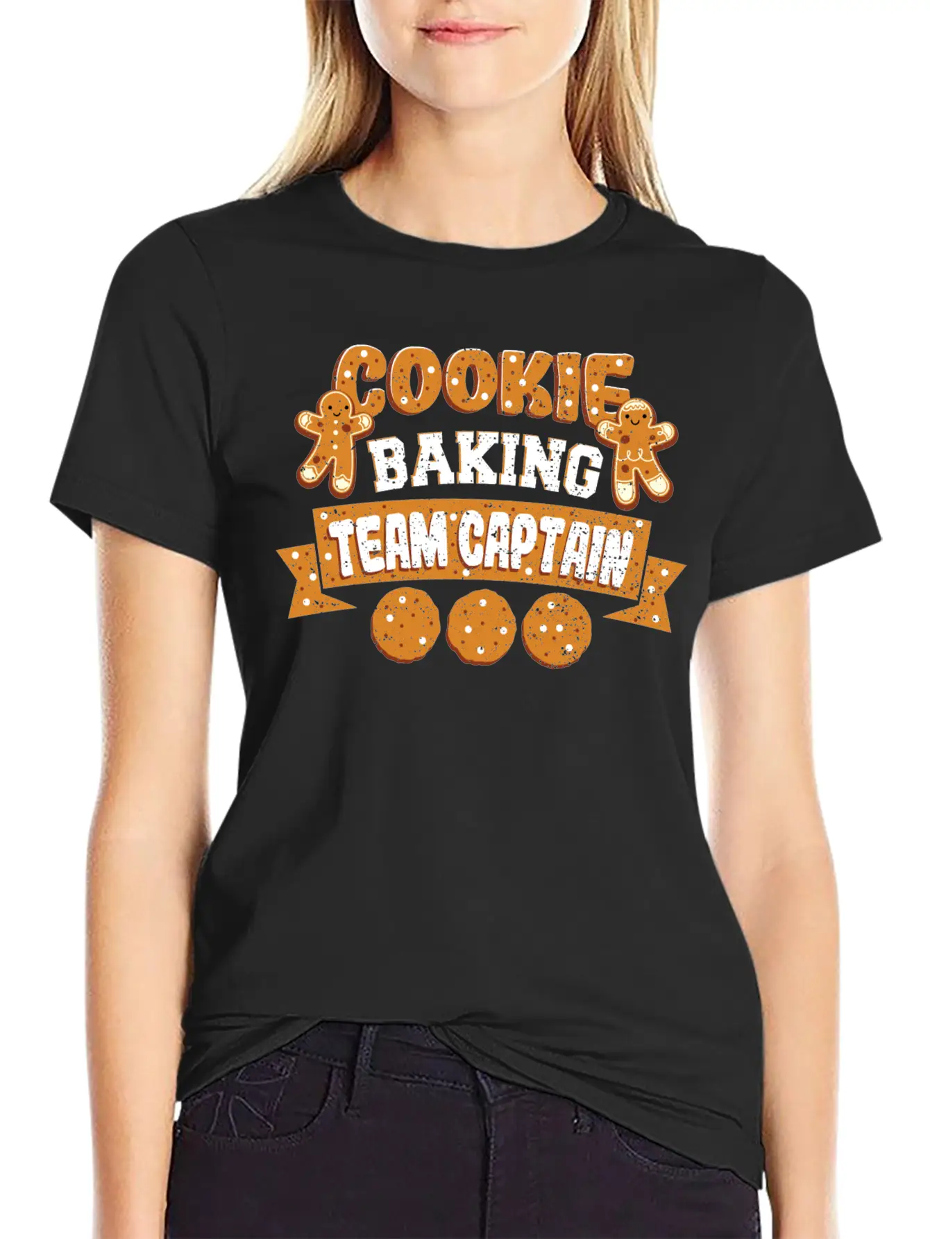 Cookie Baking Team Captain - Baking Unisex Casual T-Shirt – Clean Design For Daily Comfort