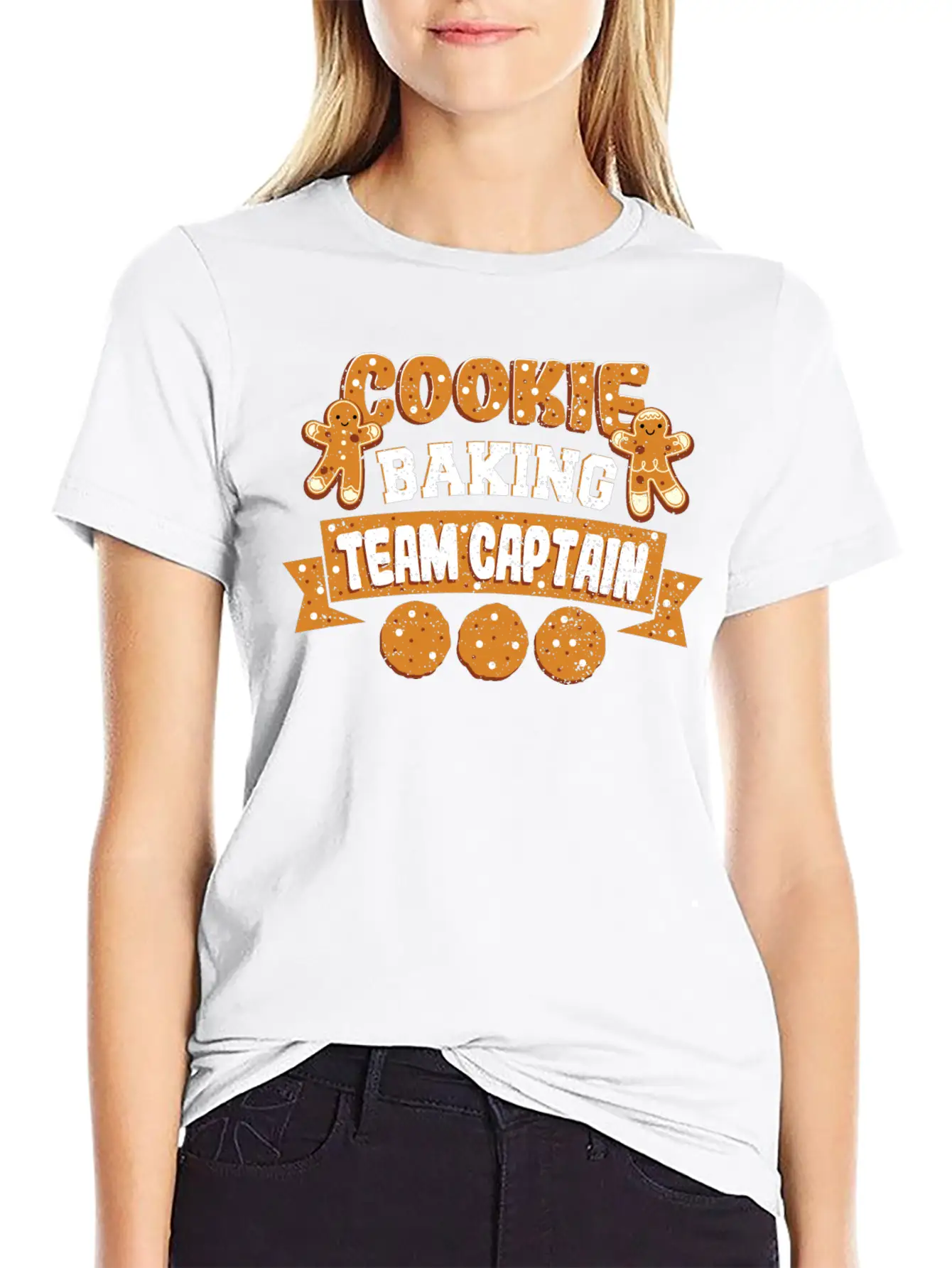 Cookie Baking Team Captain - Baking Unisex Casual T-Shirt – Clean Design For Daily Comfort