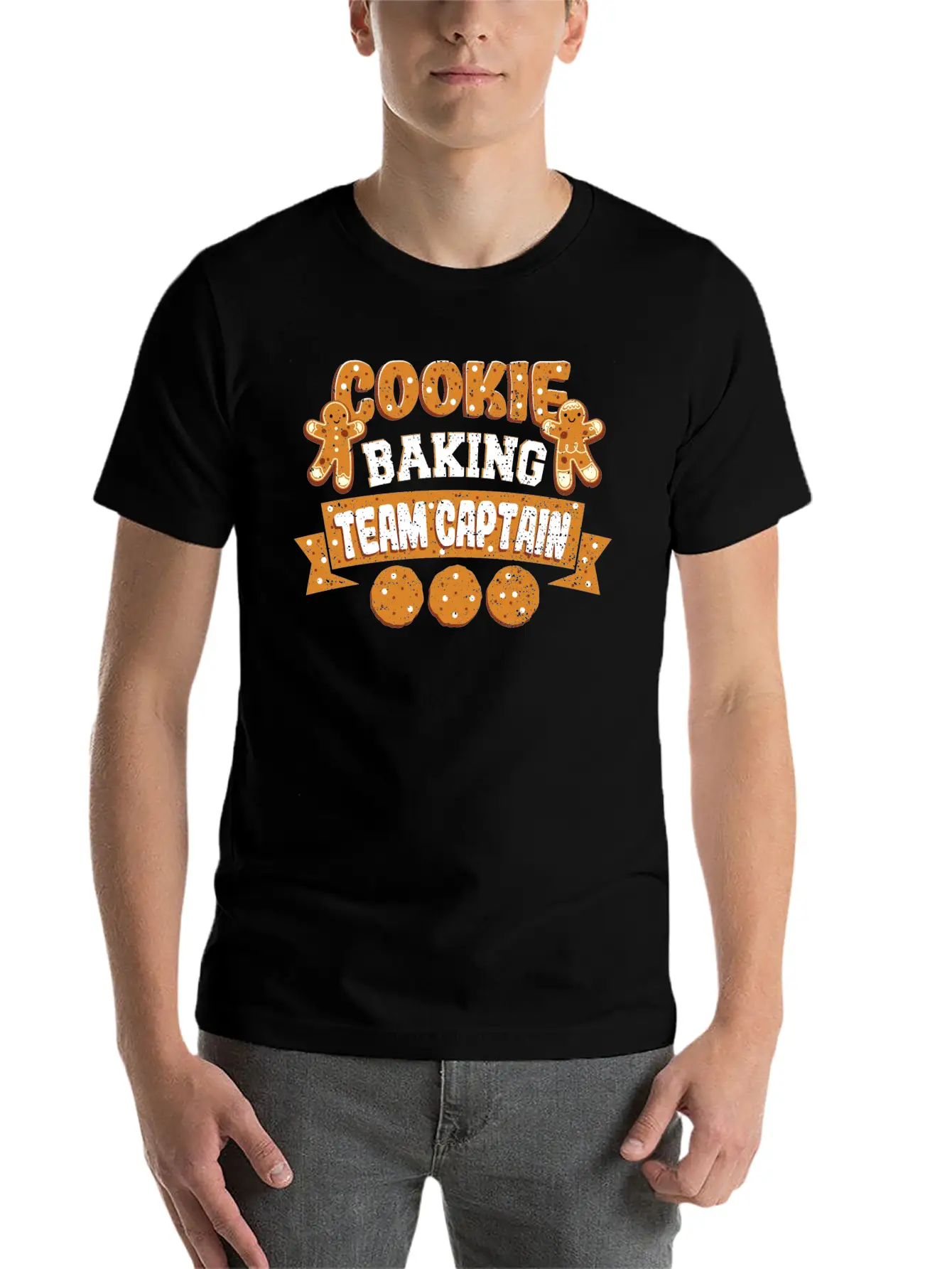 Cookie Baking Team Captain - Baking Unisex Casual T-Shirt – Clean Design For Daily Comfort