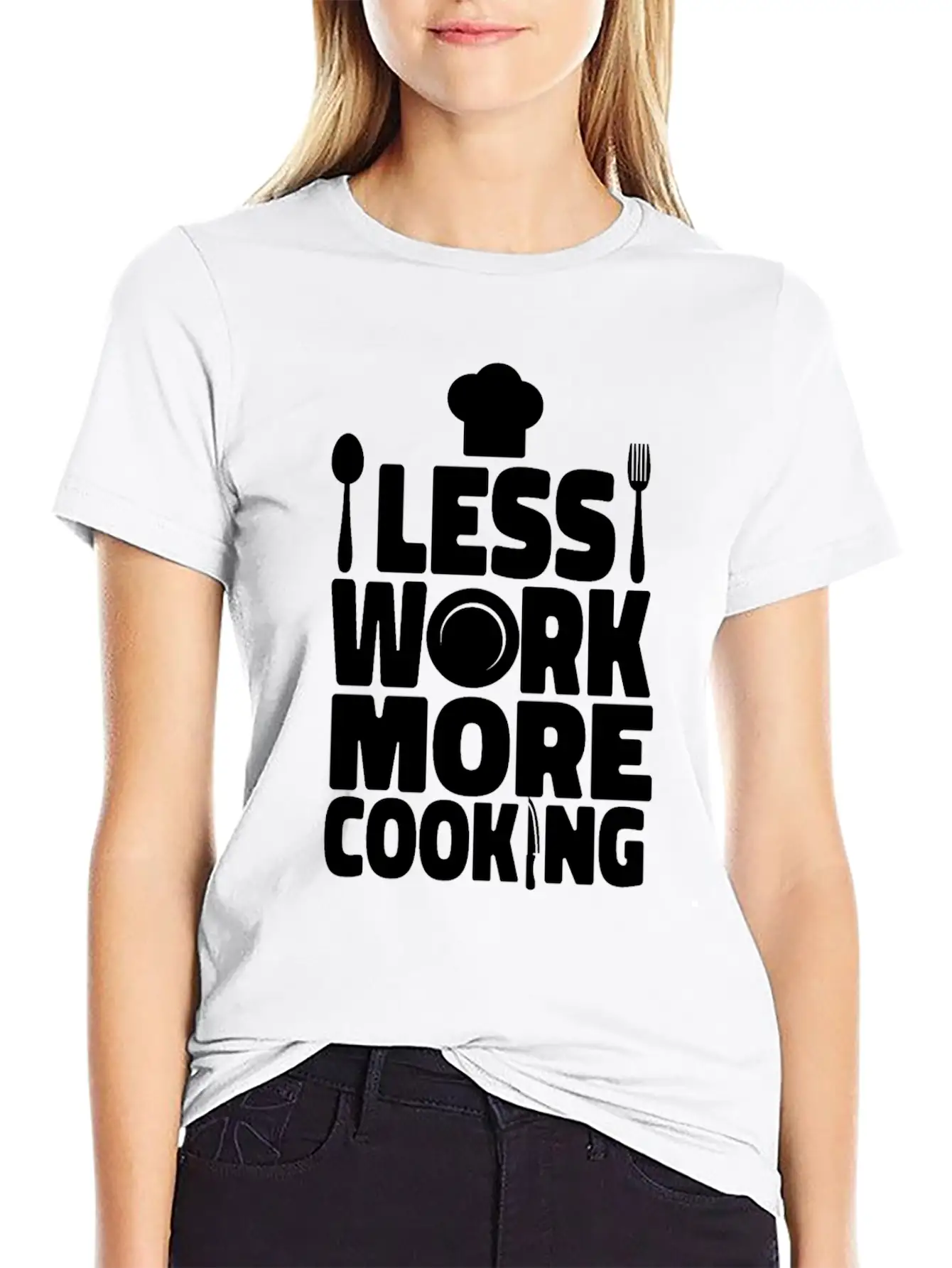 Cooking Cook Kitchen Chef Less Casual Graphic T-Shirt – Simple And Comfortable Daily Wear