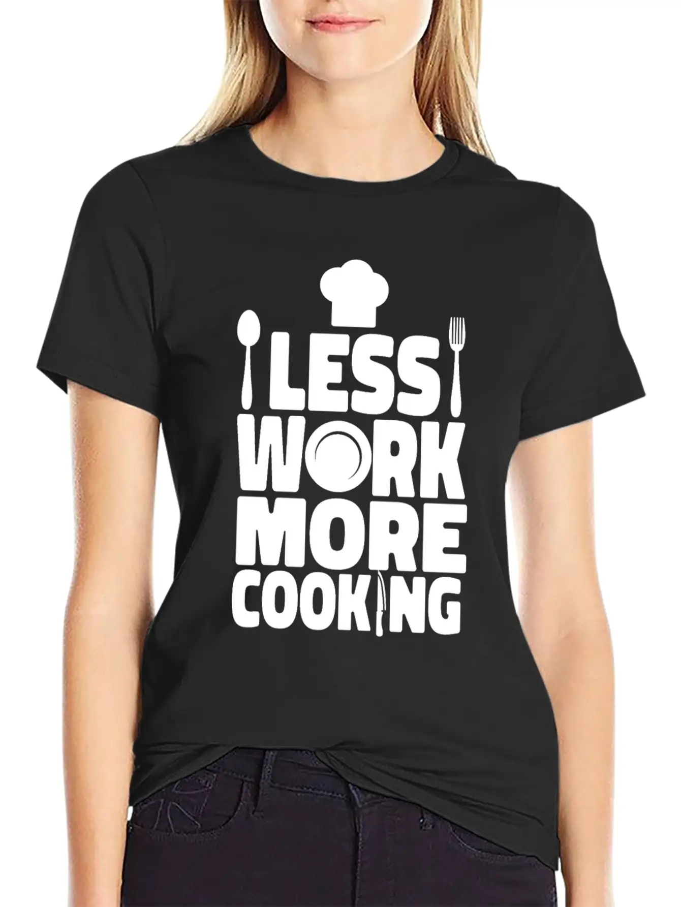Cooking Cook Kitchen Chef Less Casual Graphic T-Shirt – Simple And Comfortable Daily Wear
