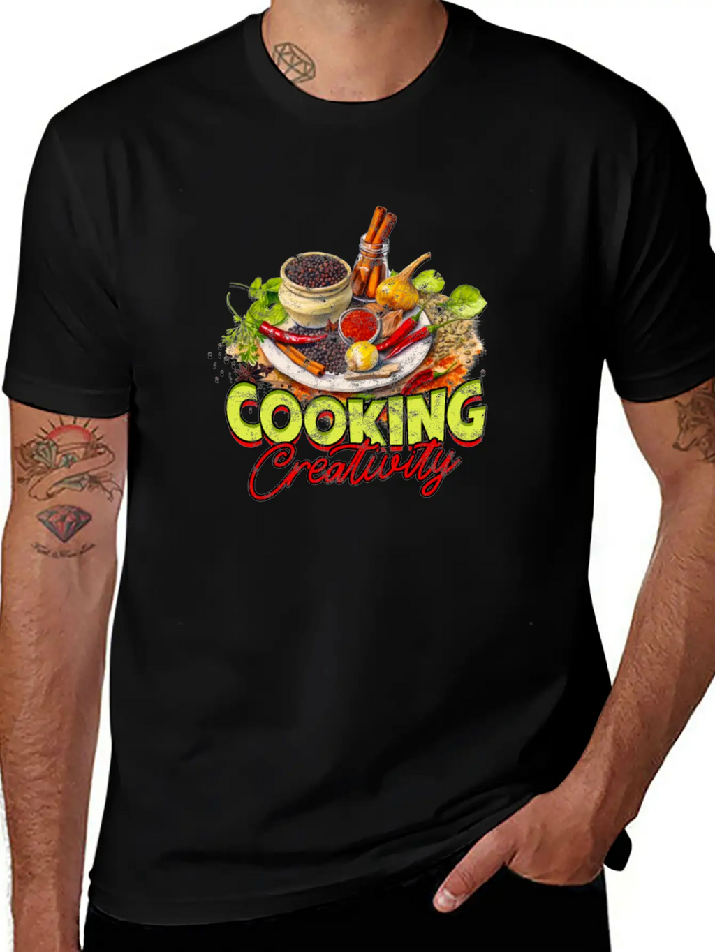 Cooking Creativity - Cooking Breathable Soft Cotton T-Shirt – Timeless Casual Look