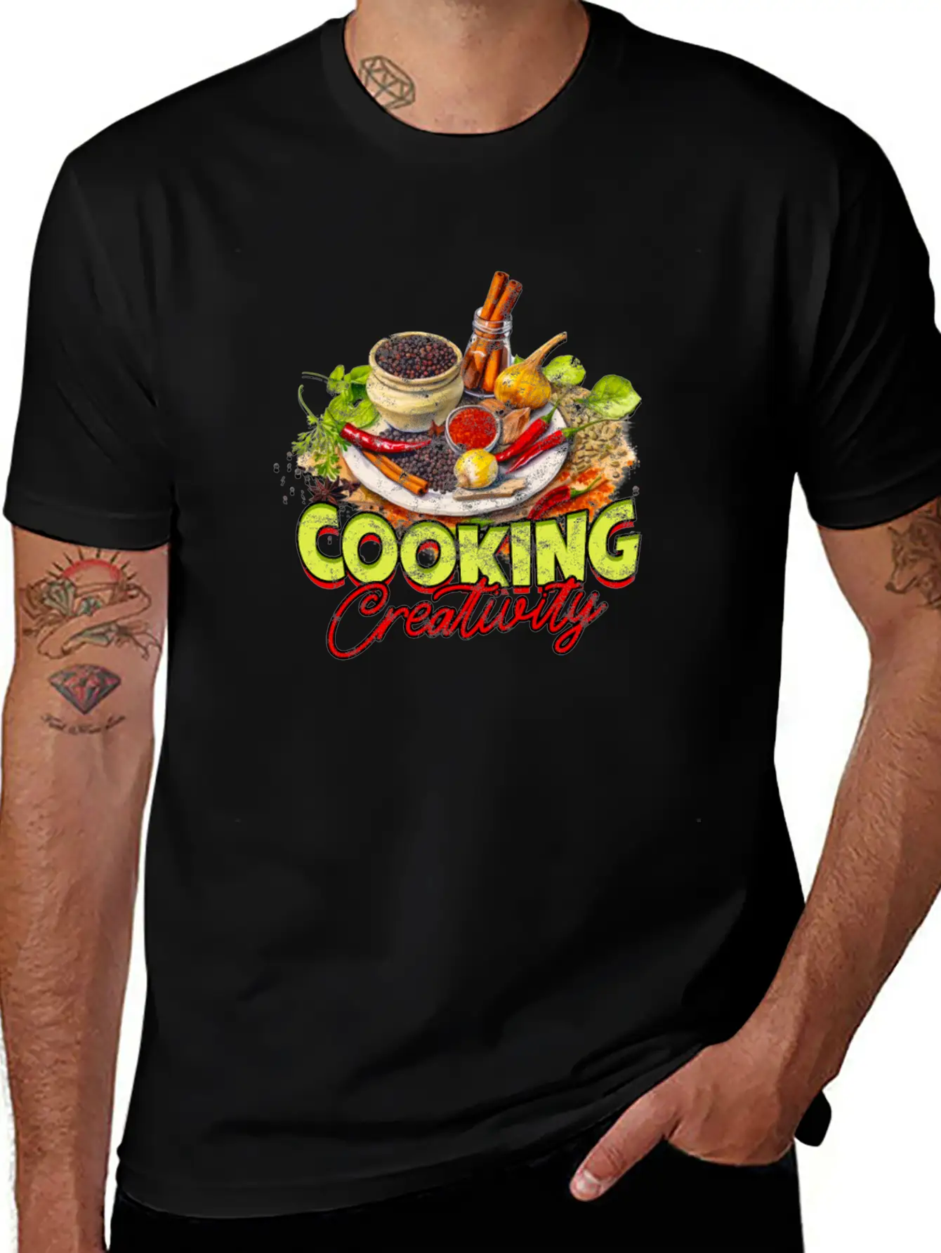 Cooking Creativity - Cooking Breathable Soft Cotton T-Shirt – Timeless Casual Look