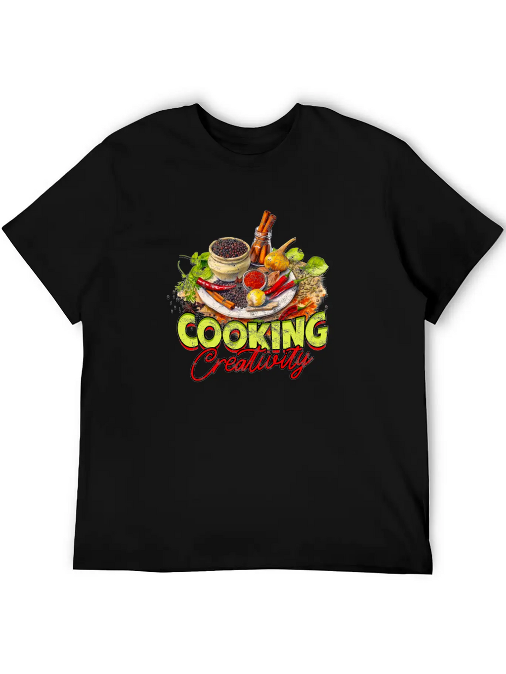 Cooking Creativity - Cooking Breathable Soft Cotton T-Shirt – Timeless Casual Look