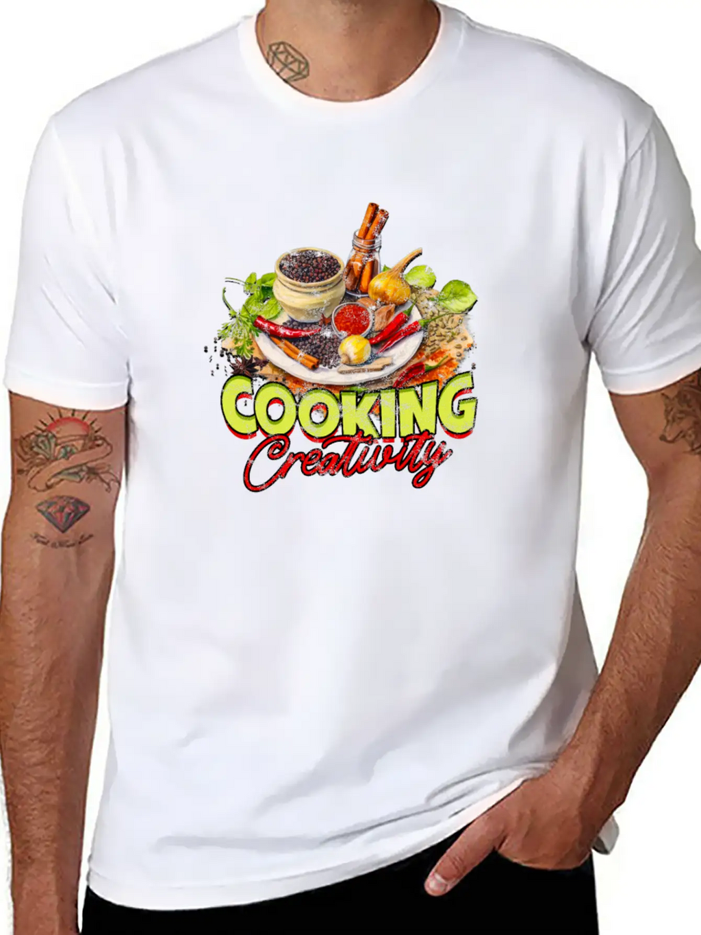 Cooking Creativity - Cooking Breathable Soft Cotton T-Shirt – Timeless Casual Look