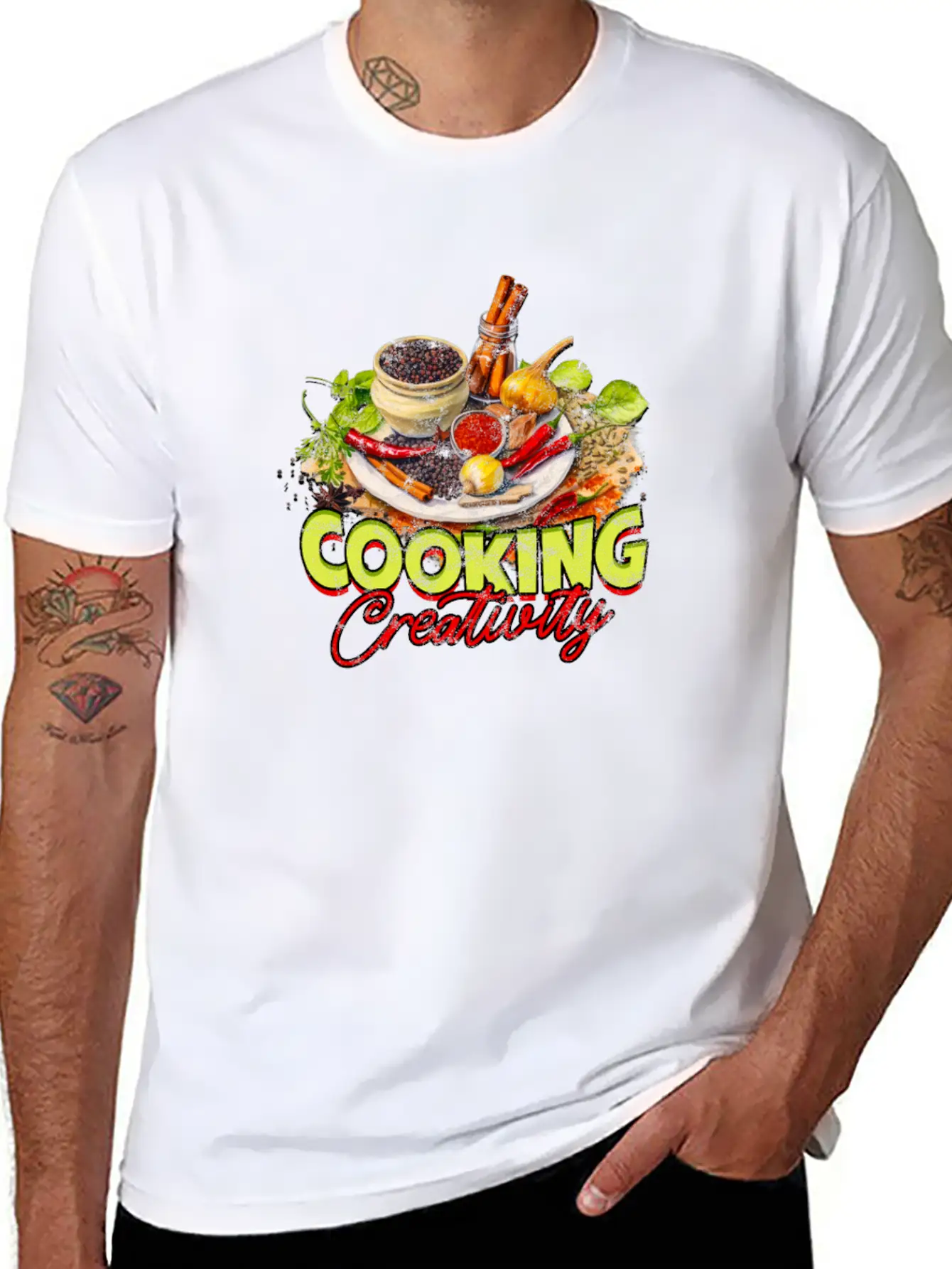 Cooking Creativity - Cooking Breathable Soft Cotton T-Shirt – Timeless Casual Look