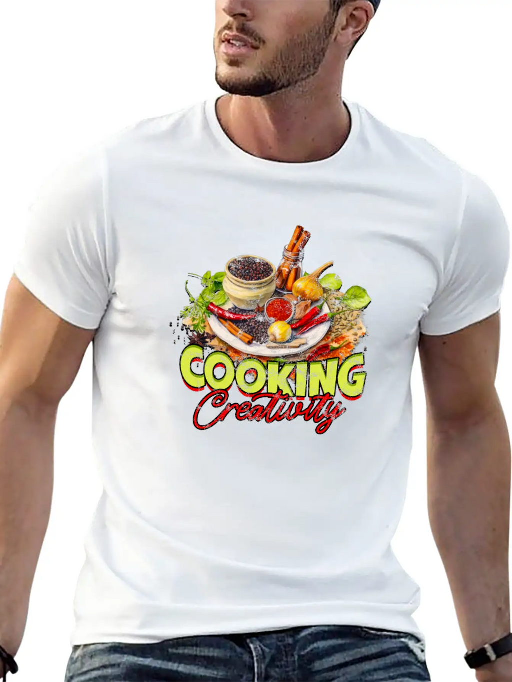 Cooking Creativity - Cooking Breathable Soft Cotton T-Shirt – Timeless Casual Look
