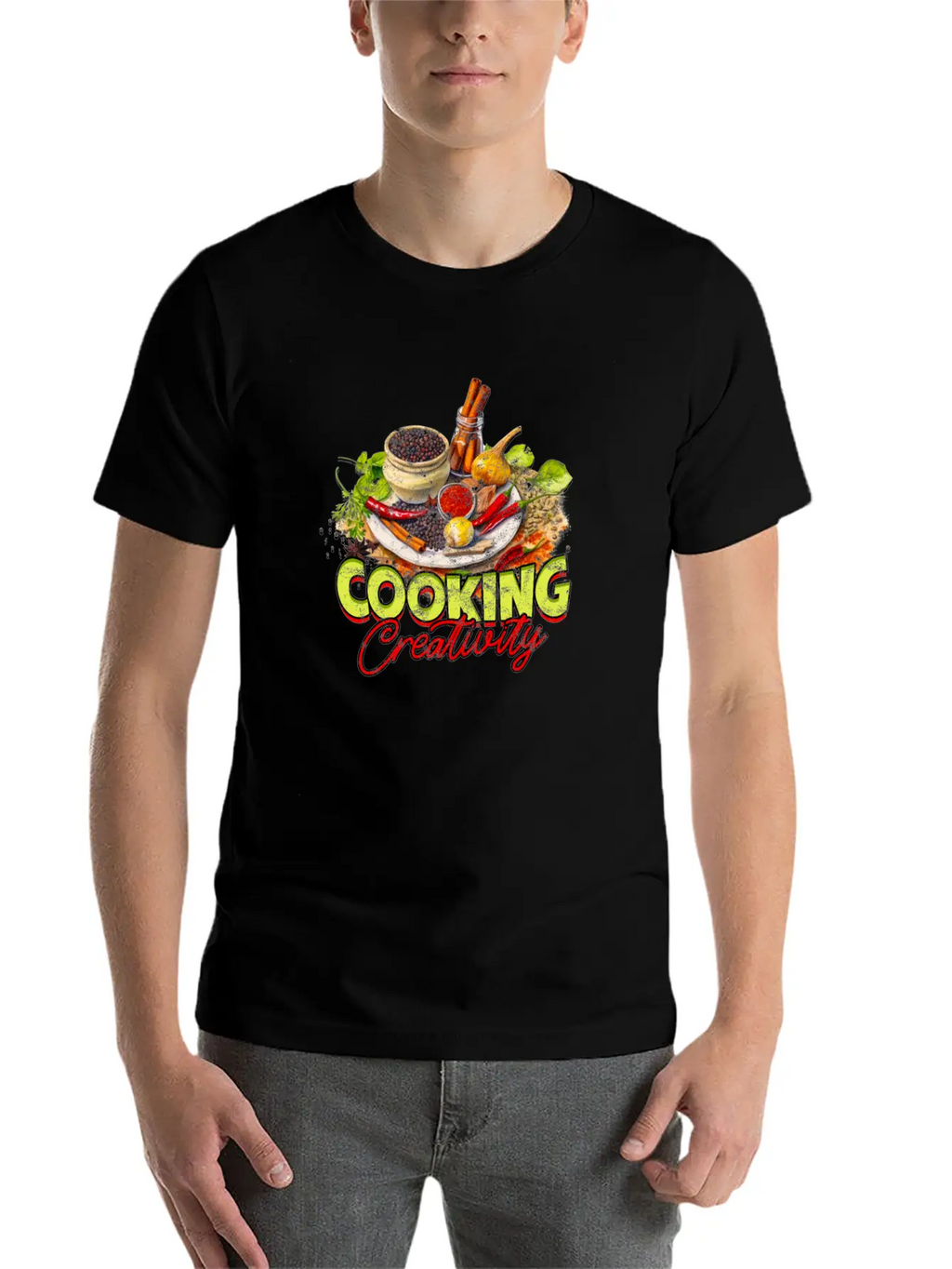 Cooking Creativity - Cooking Breathable Soft Cotton T-Shirt – Timeless Casual Look
