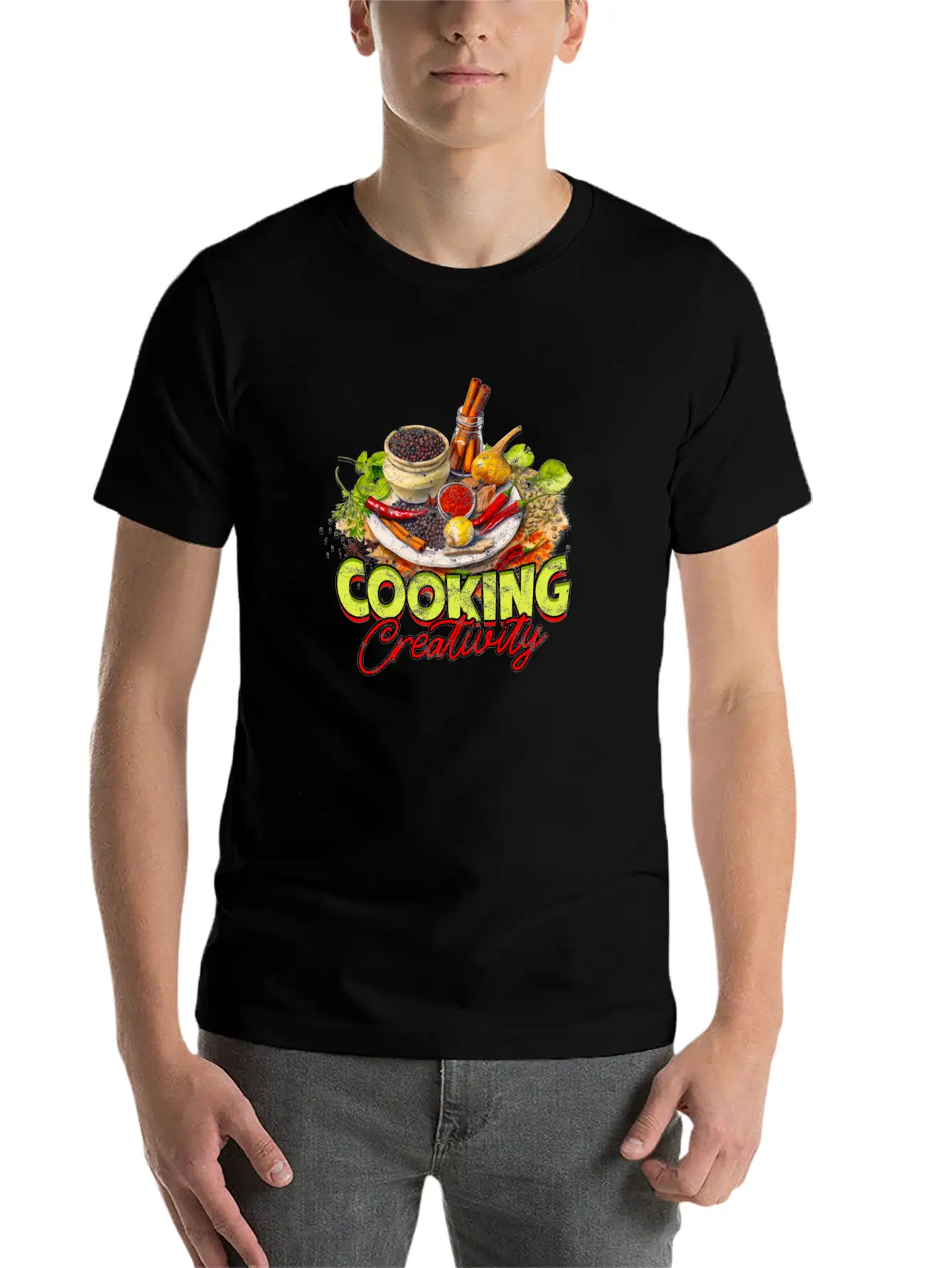 Cooking Creativity - Cooking Breathable Soft Cotton T-Shirt – Timeless Casual Look