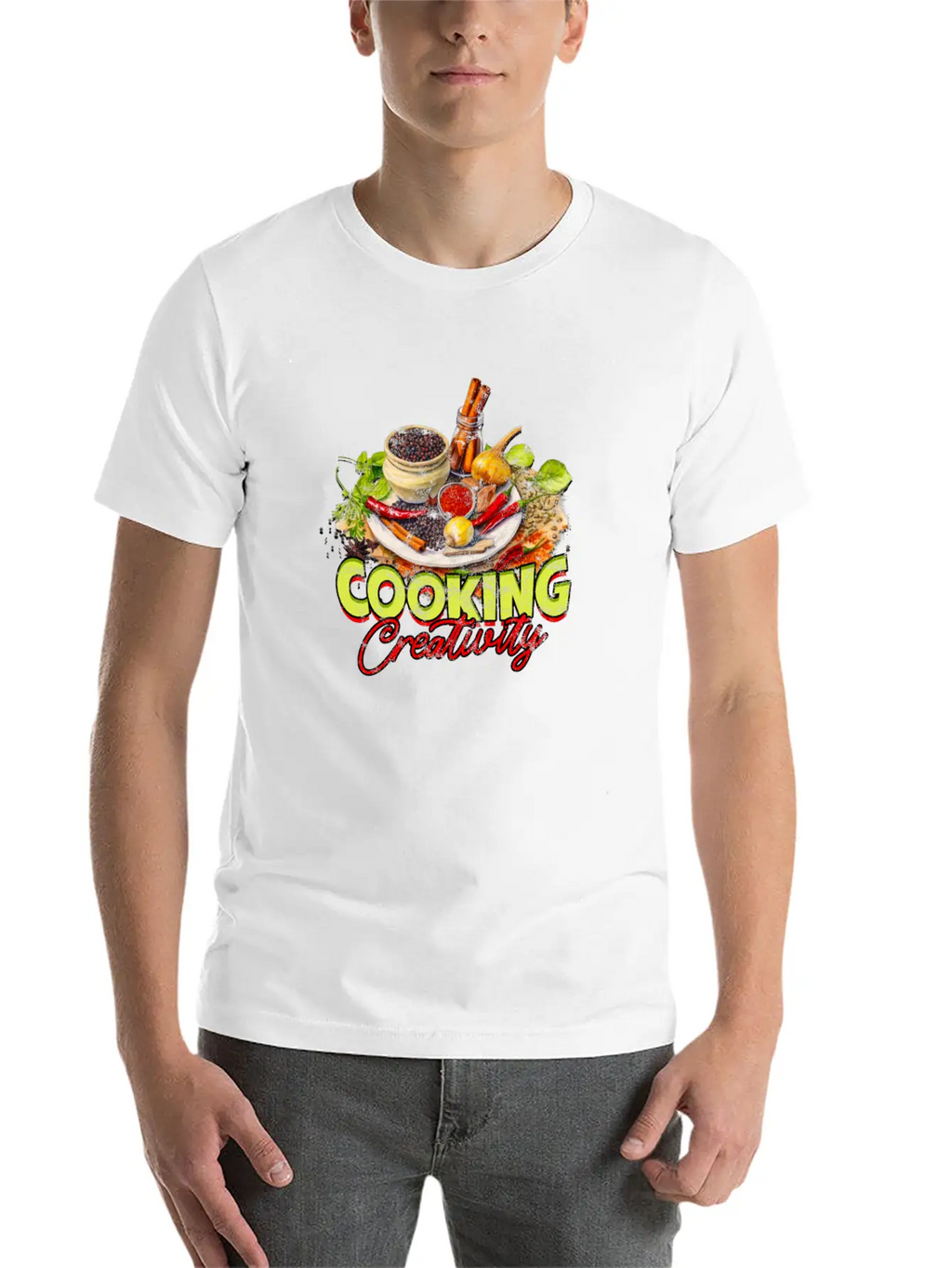 Cooking Creativity - Cooking Breathable Soft Cotton T-Shirt – Timeless Casual Look