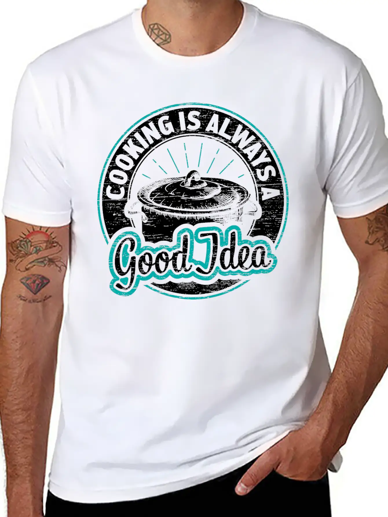 Cooking Gourmet Unisex Casual T-Shirt – Clean Design For Daily Comfort