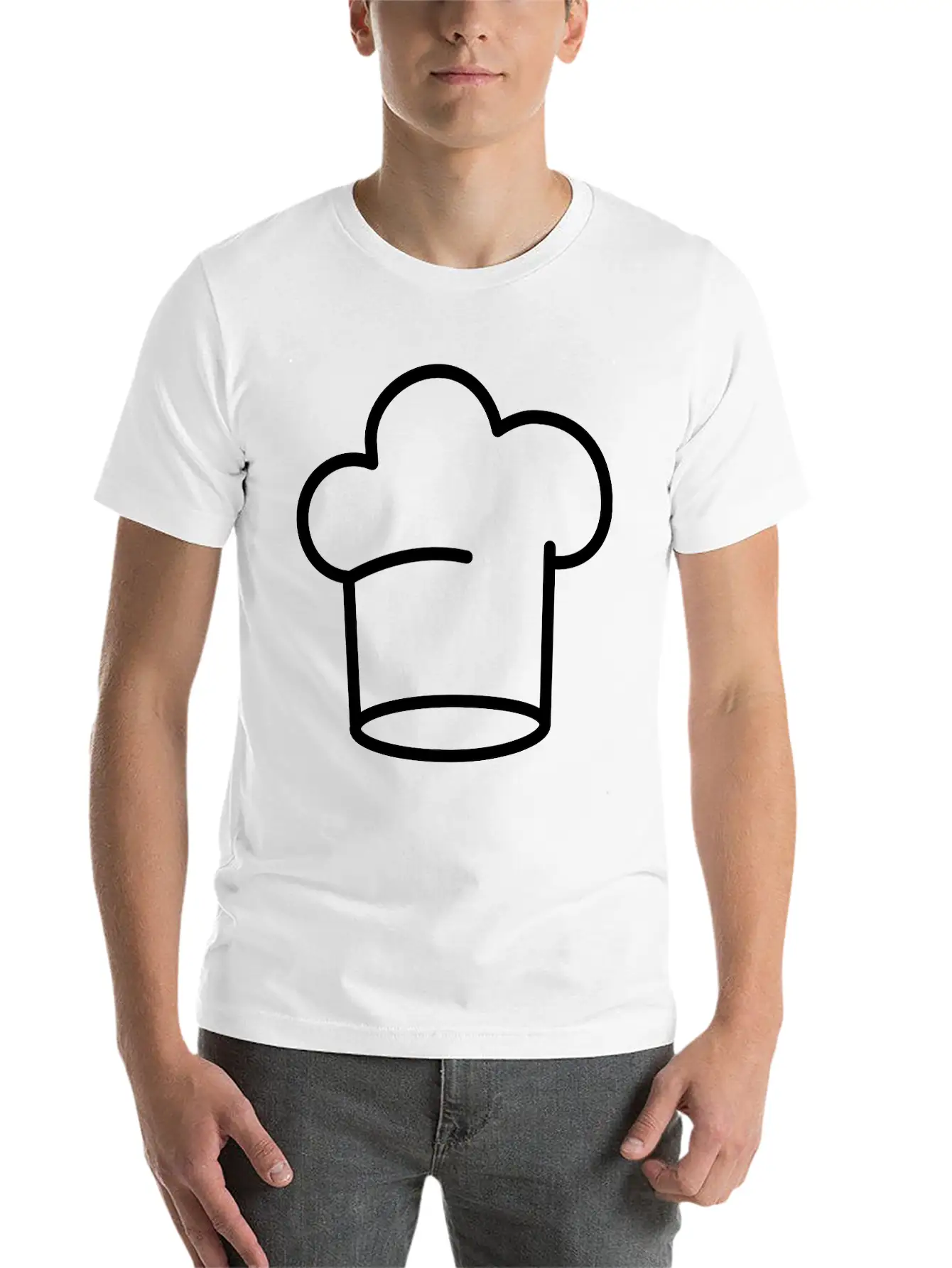 Cooking Hat Unisex Casual T-Shirt – Clean Design For Daily Comfort