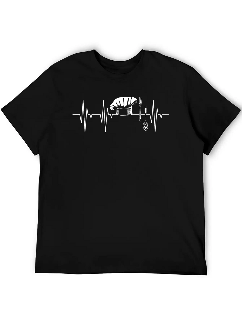 Cooking Heartbeat Funny Chef Classic Fit Graphic Tee For Daily Comfort – Unisex Cotton Shirt