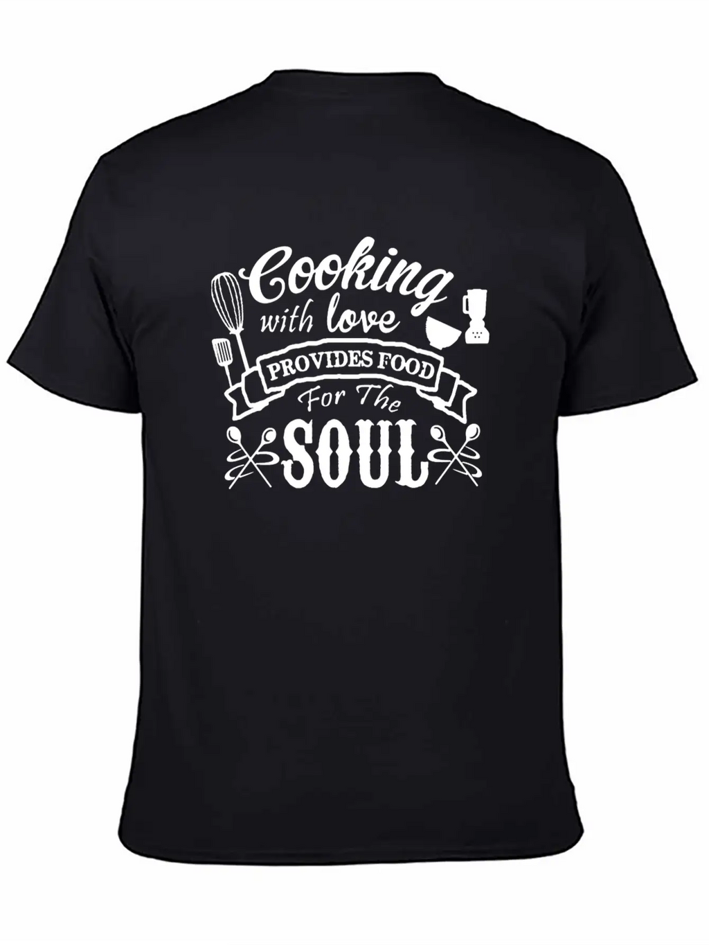 Cooking With Love Unisex Short Sleeve Soft Cotton T-Shirt – Casual Everyday Wear