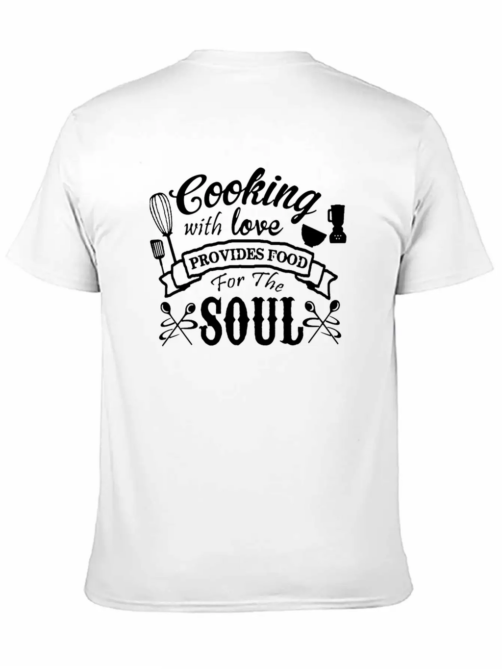 Cooking With Love Unisex Short Sleeve Soft Cotton T-Shirt – Casual Everyday Wear