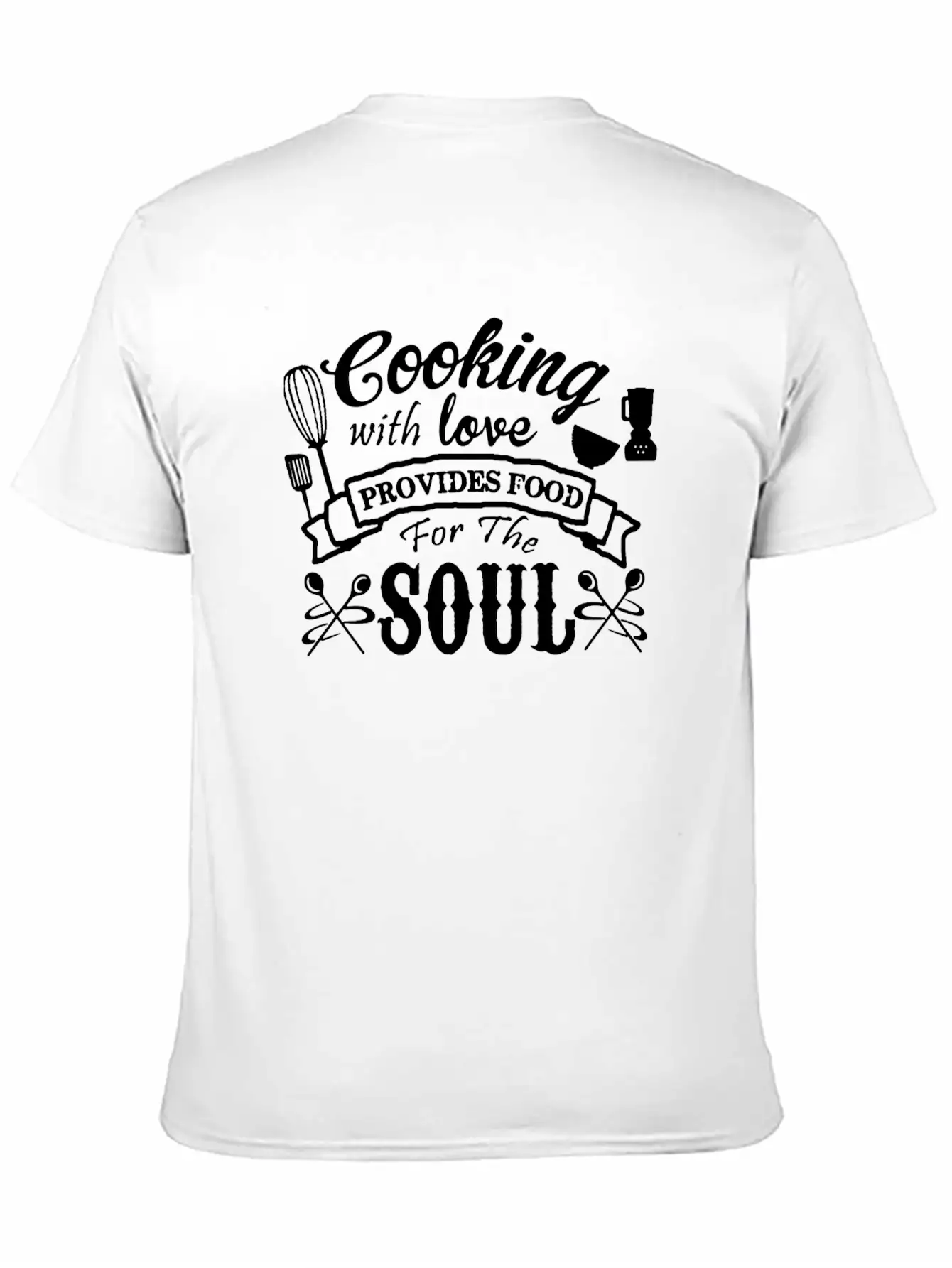 Cooking With Love Unisex Short Sleeve Soft Cotton T-Shirt – Casual Everyday Wear