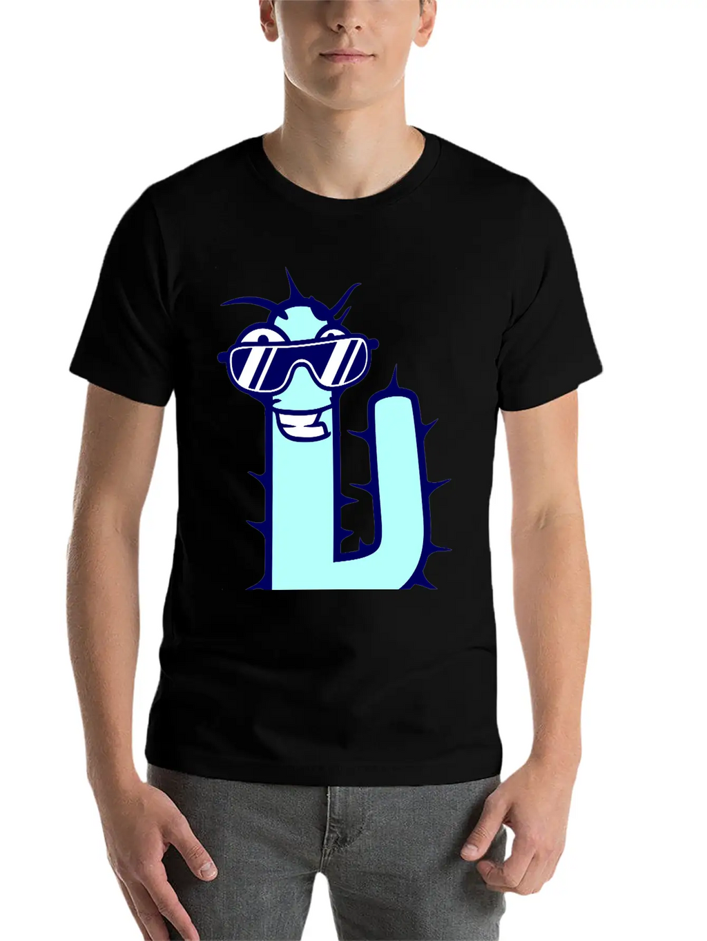 Cool DJ Desert Cactus Sunglasses Funny Music Party Unisex Short Sleeve Soft Cotton T-Shirt – Casual Everyday Wear