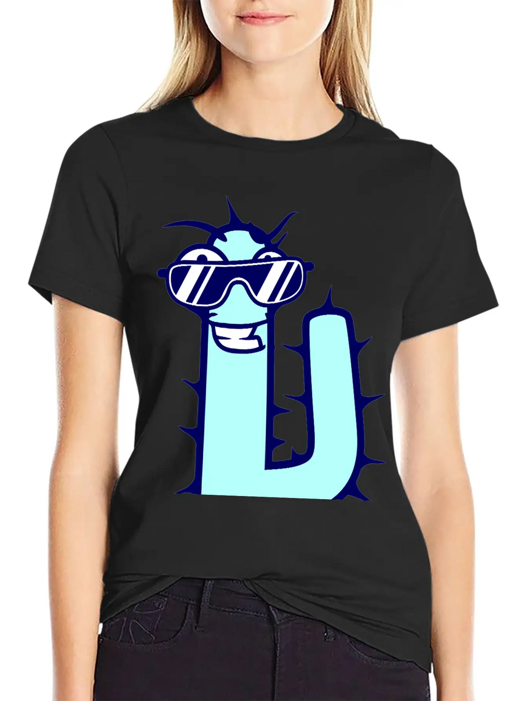 Cool DJ Desert Cactus Sunglasses Funny Music Party Unisex Short Sleeve Soft Cotton T-Shirt – Casual Everyday Wear