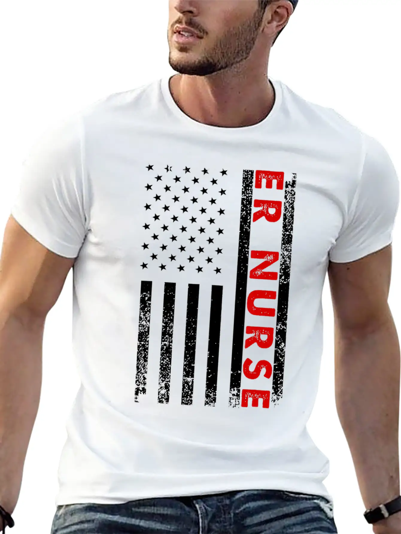 Cool ER Nurse For Men Women Hospital Emergency Roo Unisex Short Sleeve Soft Cotton T-Shirt – Casual Everyday Wear