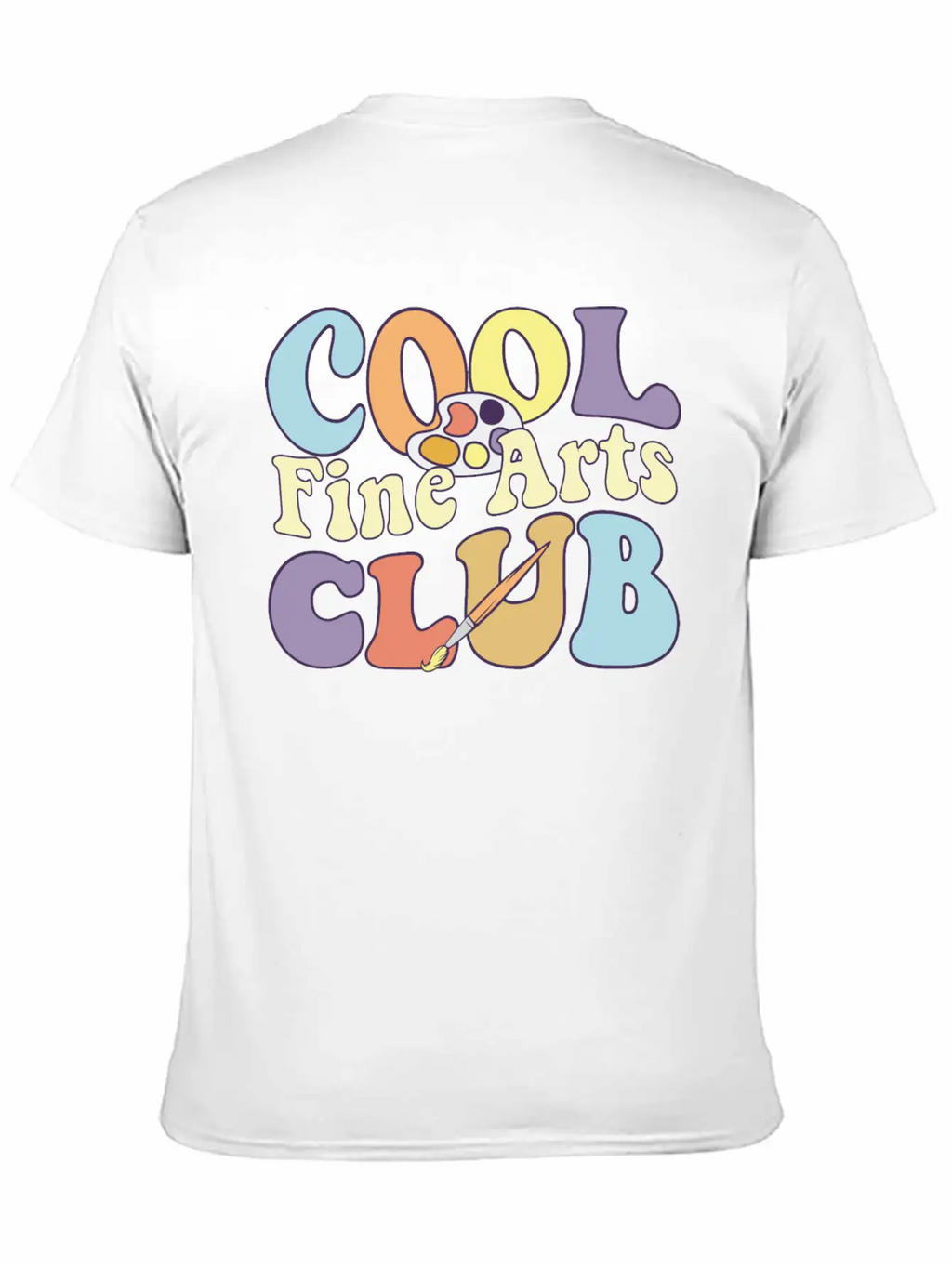 Cool Fine Arts Club Artistic Painter Art Teacher Casual Graphic T-Shirt – Simple And Comfortable Daily Wear