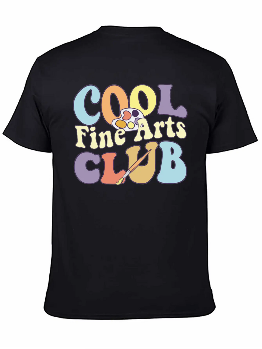 Cool Fine Arts Club Artistic Painter Art Teacher Casual Graphic T-Shirt – Simple And Comfortable Daily Wear