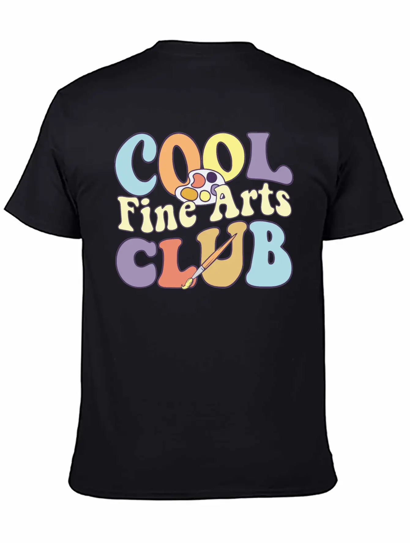 Cool Fine Arts Club Artistic Painter Art Teacher Casual Graphic T-Shirt – Simple And Comfortable Daily Wear