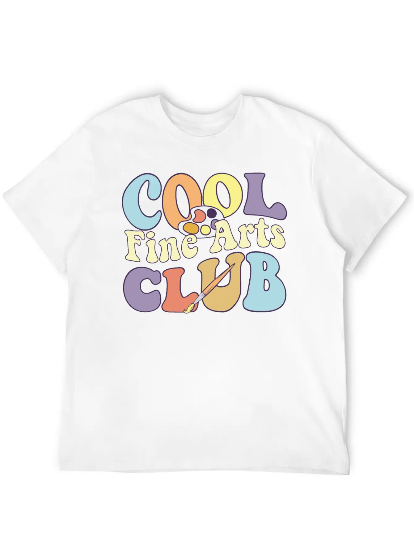 Cool Fine Arts Club Artistic Painter Art Teacher Casual Graphic T-Shirt – Simple And Comfortable Daily Wear