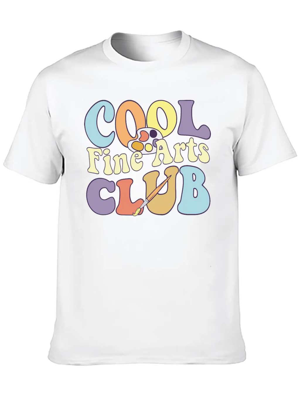 Cool Fine Arts Club Artistic Painter Art Teacher Casual Graphic T-Shirt – Simple And Comfortable Daily Wear