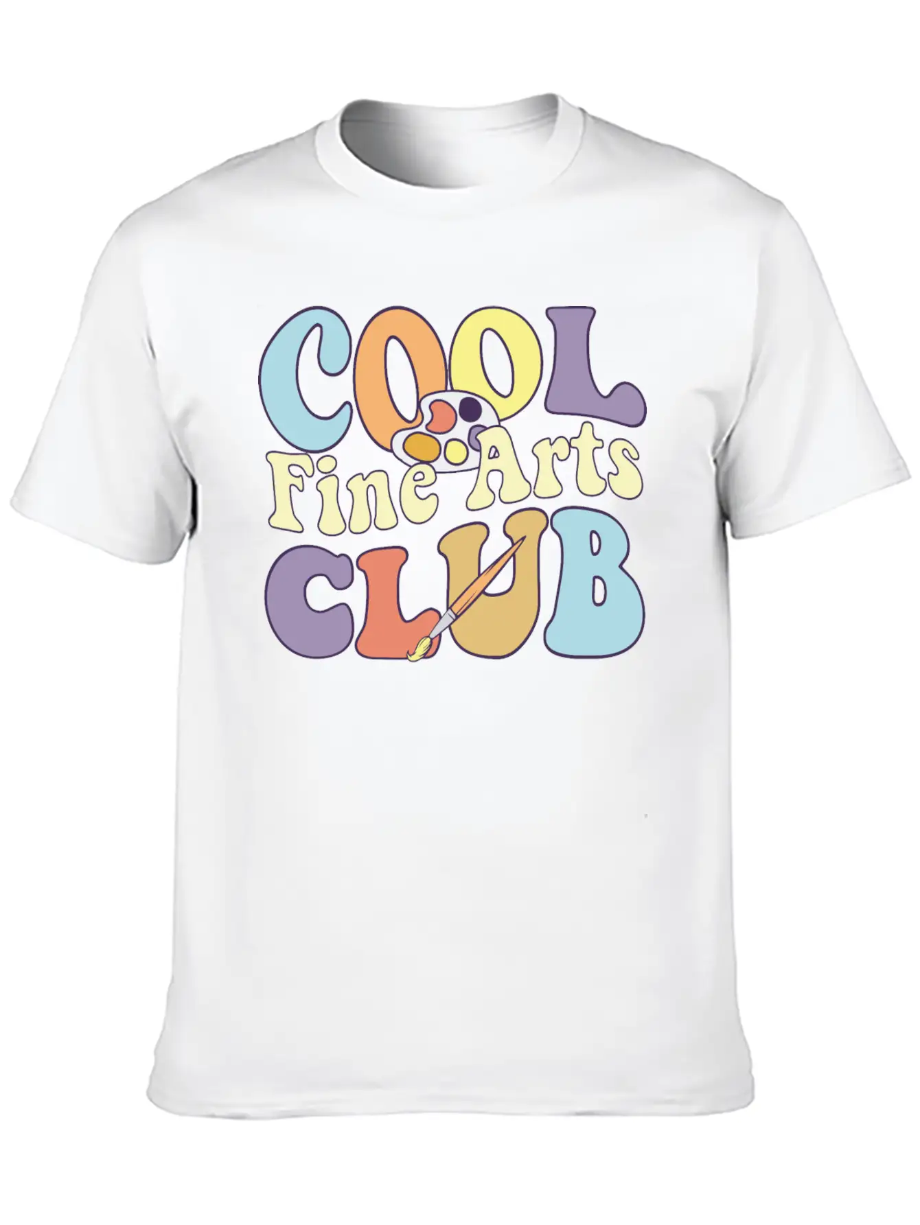 Cool Fine Arts Club Artistic Painter Art Teacher Casual Graphic T-Shirt – Simple And Comfortable Daily Wear