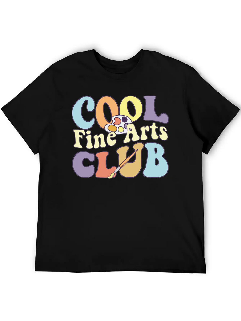 Cool Fine Arts Club Artistic Painter Art Teacher Casual Graphic T-Shirt – Simple And Comfortable Daily Wear
