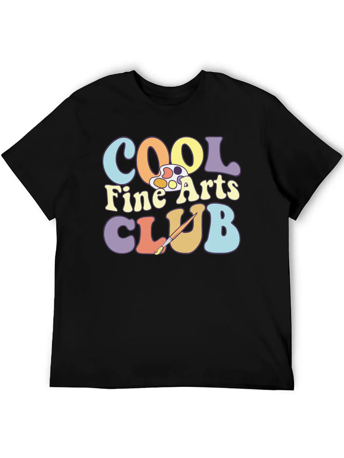 Cool Fine Arts Club Artistic Painter Art Teacher Casual Graphic T-Shirt – Simple And Comfortable Daily Wear
