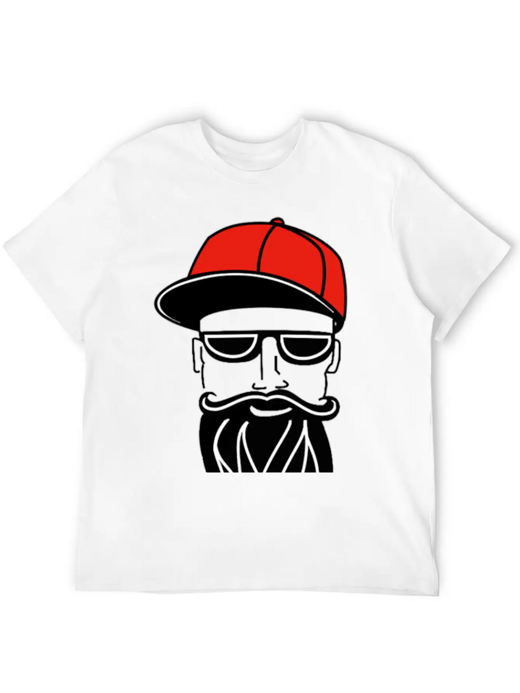 Cool Guy With Red Trucker Hat Saying Drive Trucks Essential Cotton Tee For Daily Outfits – Unisex Style