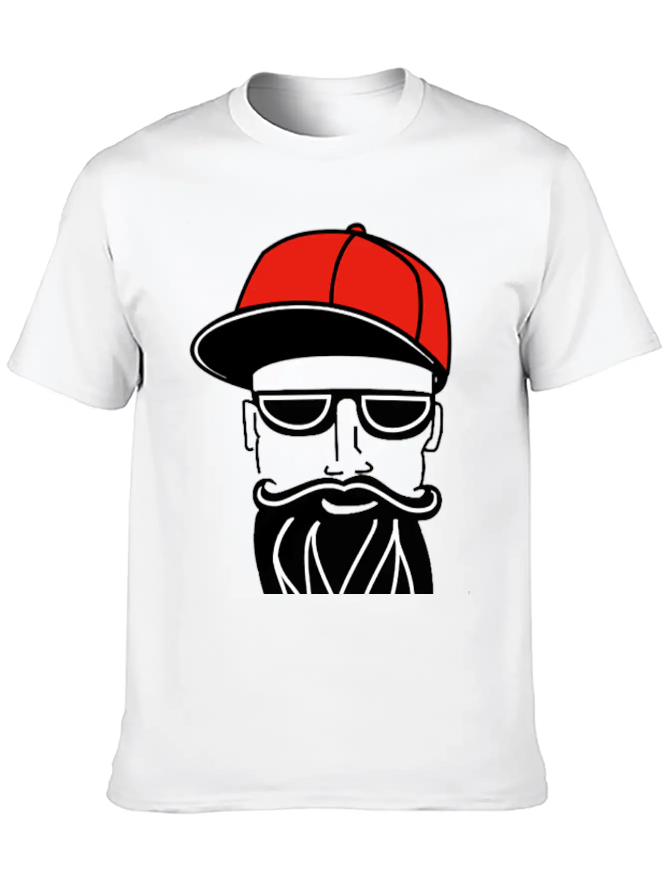 Cool Guy With Red Trucker Hat Saying Drive Trucks Essential Cotton Tee For Daily Outfits – Unisex Style